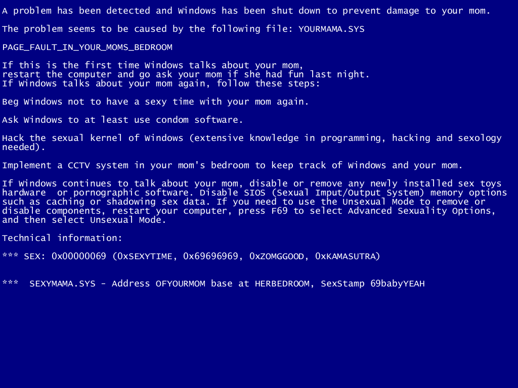 Blue Screen Of Death Windows 7 Wallpapers