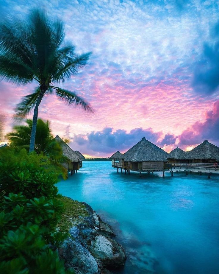 Bora Bora Sunrise Wallpapers