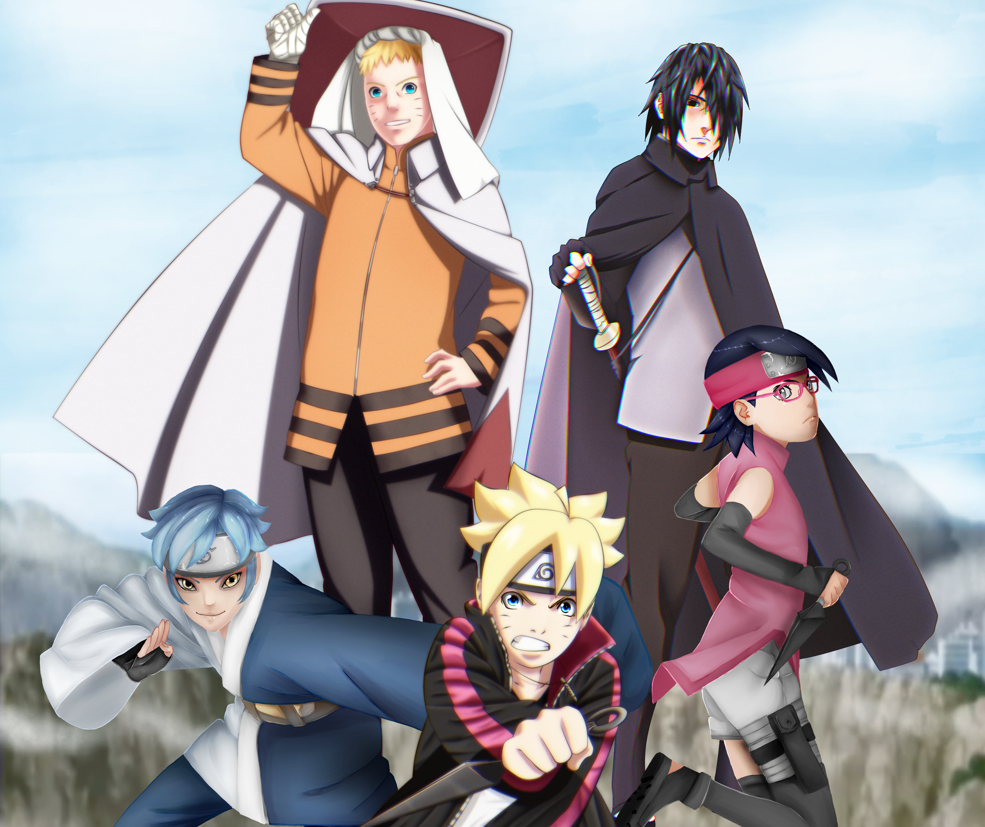 Boruto X Sarada Wallpapers