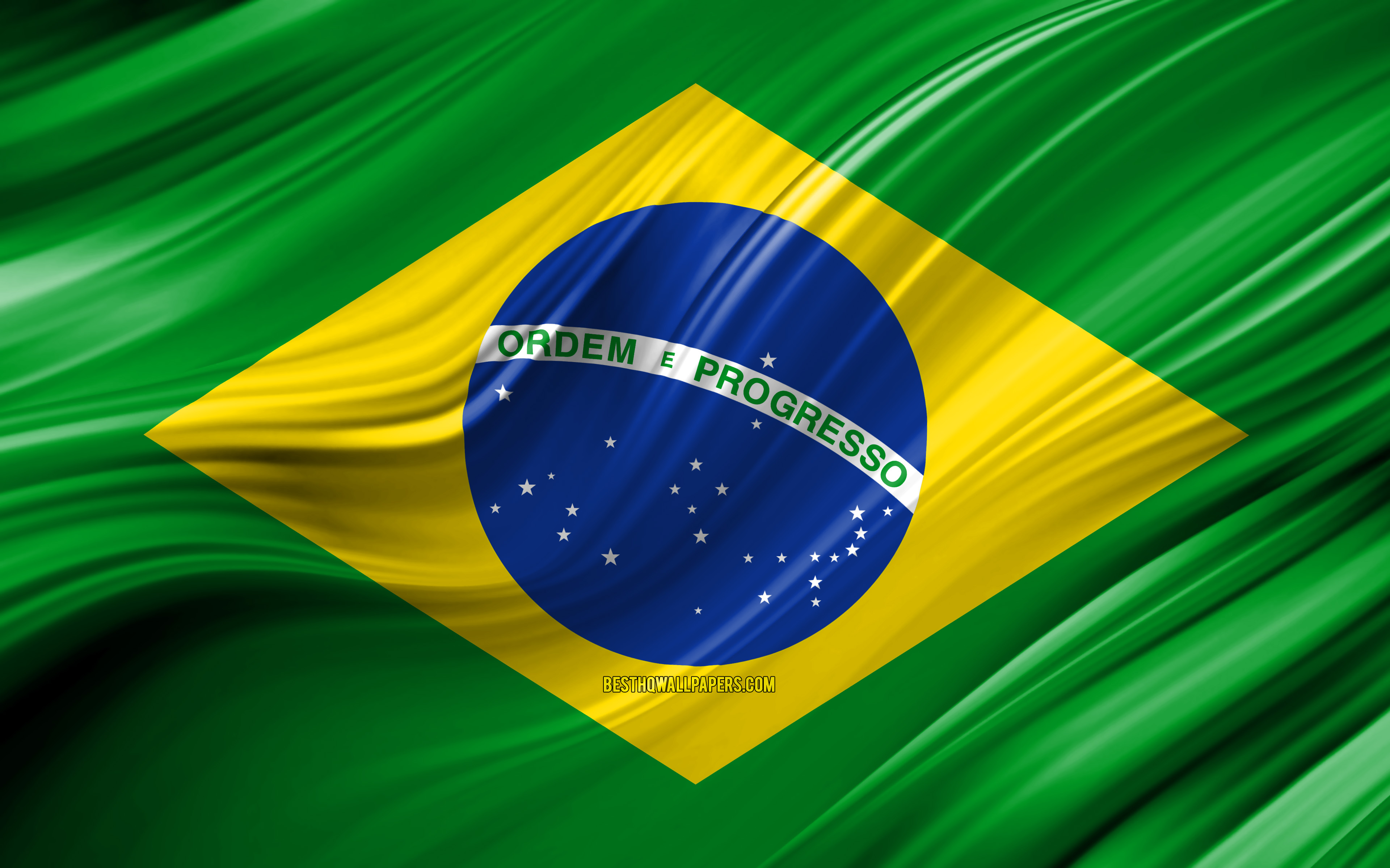 Brazil Flag 3D Wallpapers