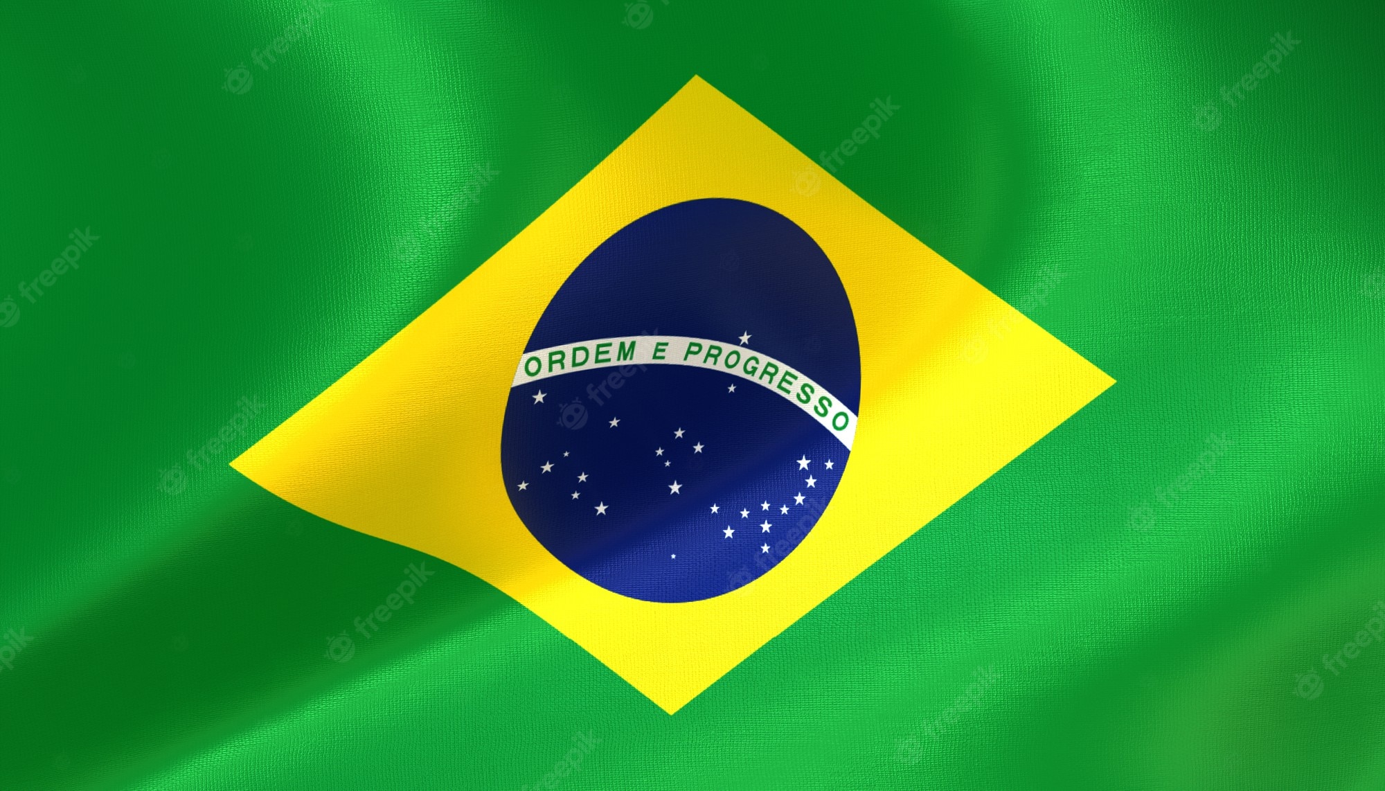 Brazil Flag 3D Wallpapers