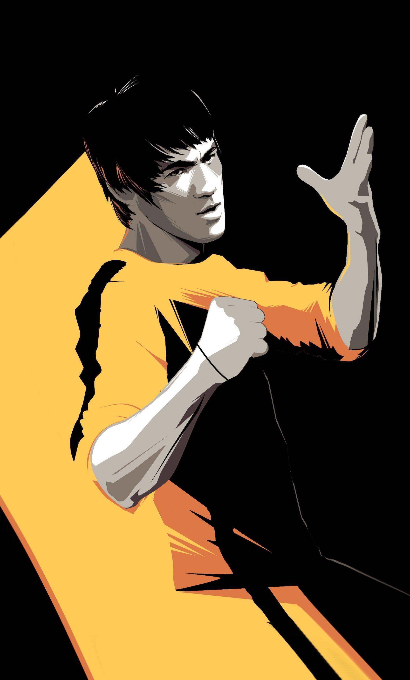 Bruce Lee Cartoon Images Wallpapers