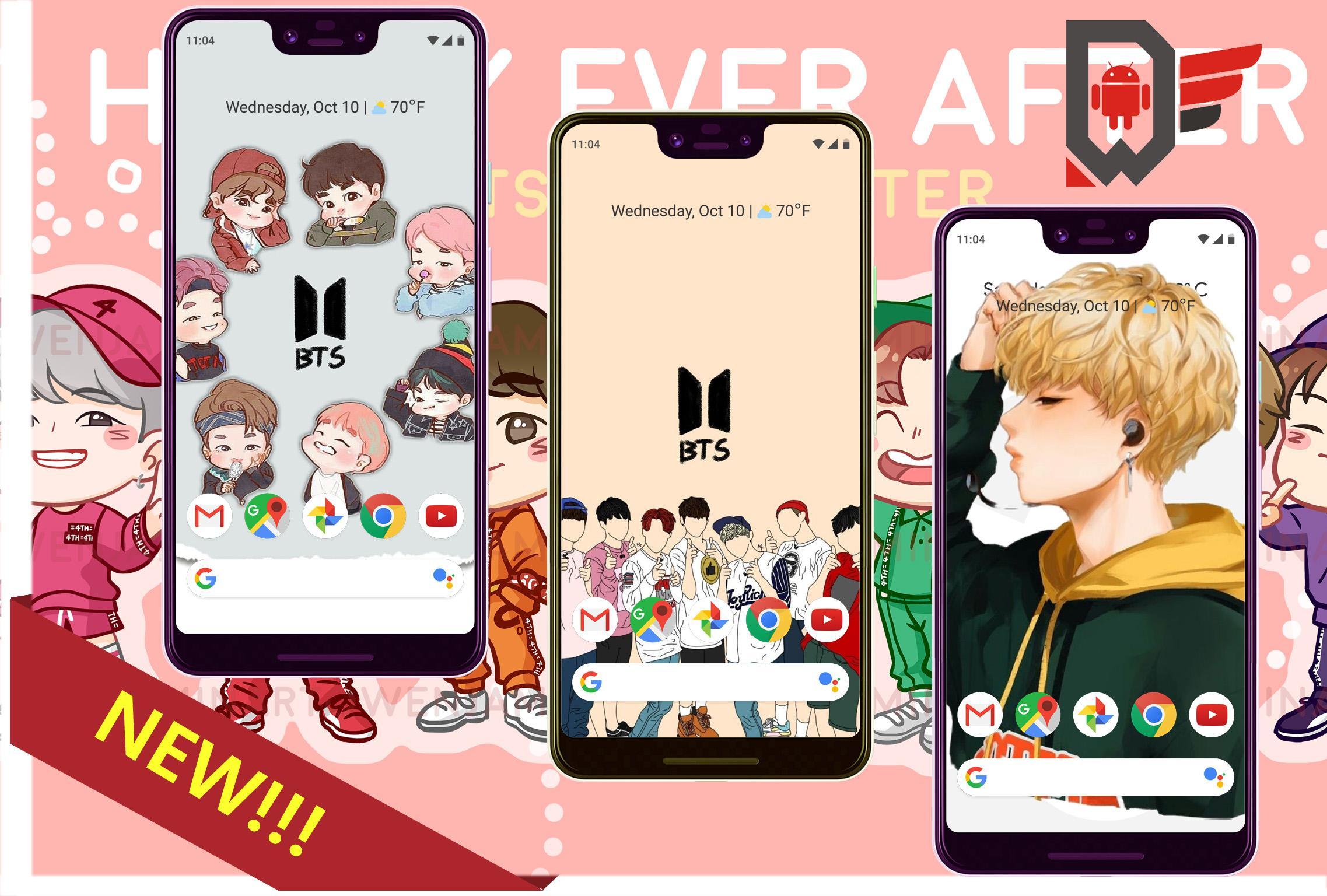 Bts Cartoon Wallpapers