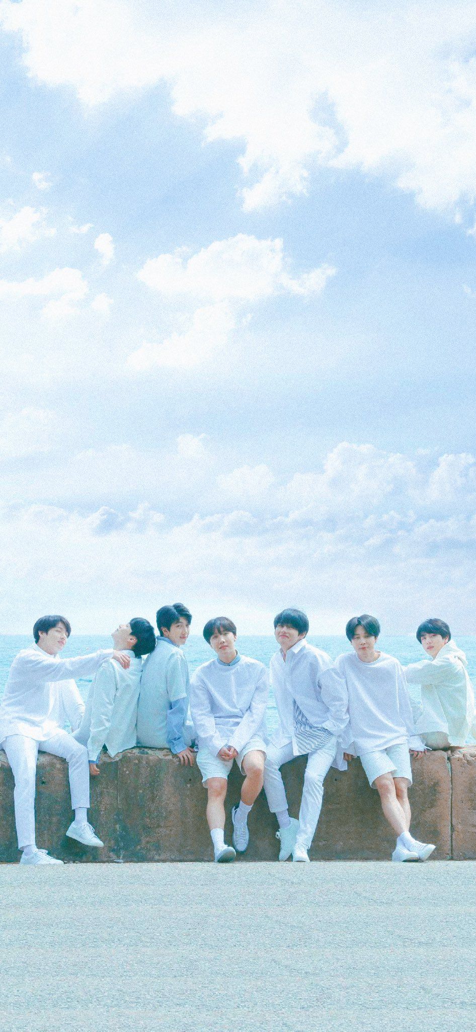 Bts Light Blue Aesthetic Wallpapers