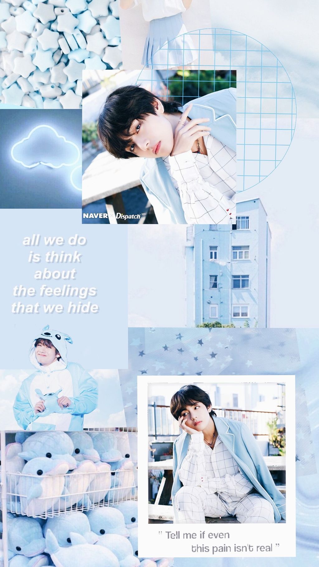 Bts Light Blue Aesthetic Wallpapers