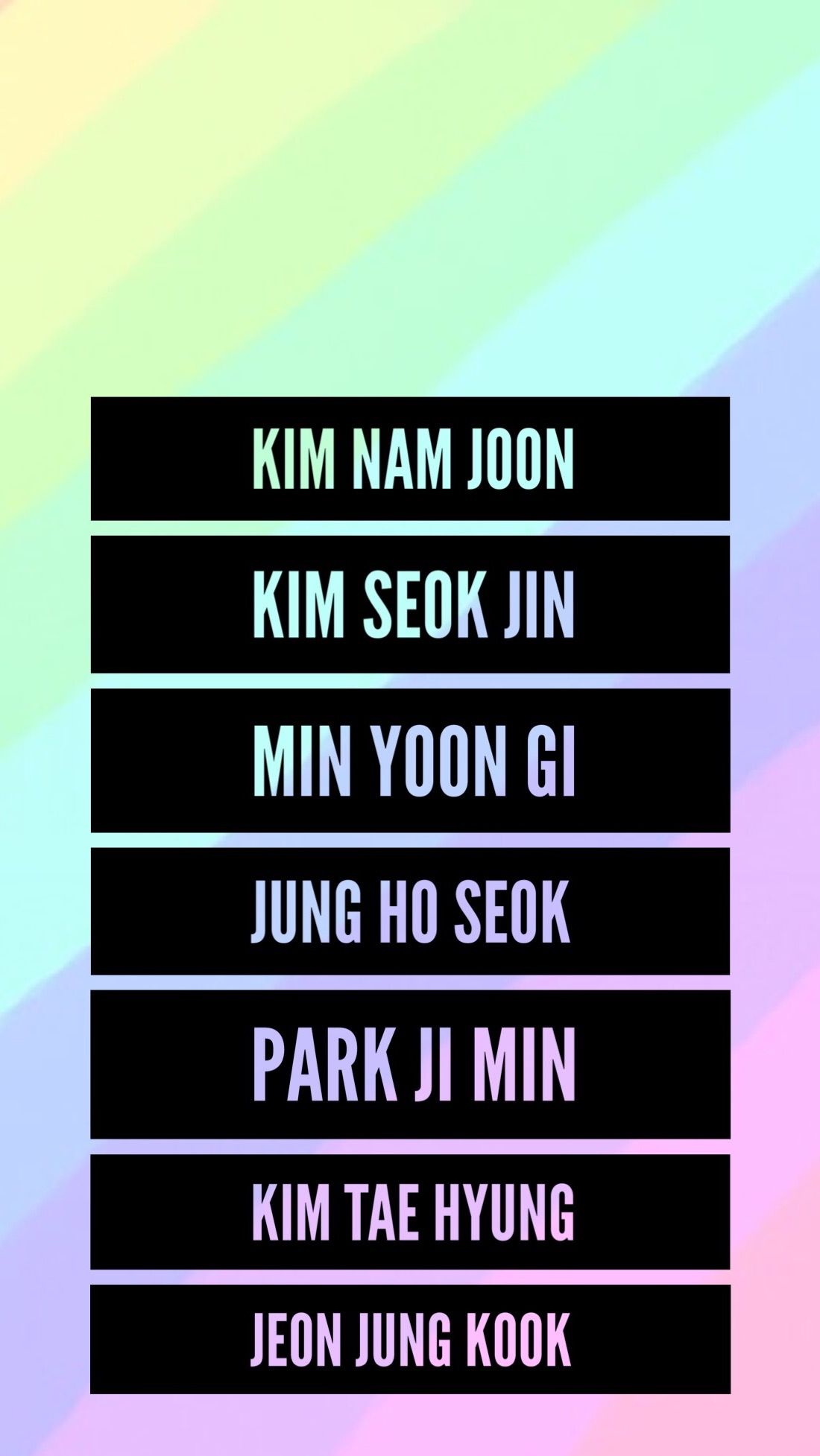 Bts Name Wallpapers