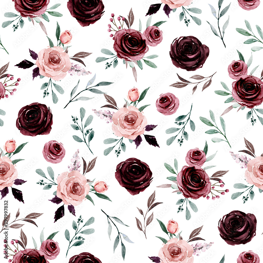 Burgundy Roses Wallpapers