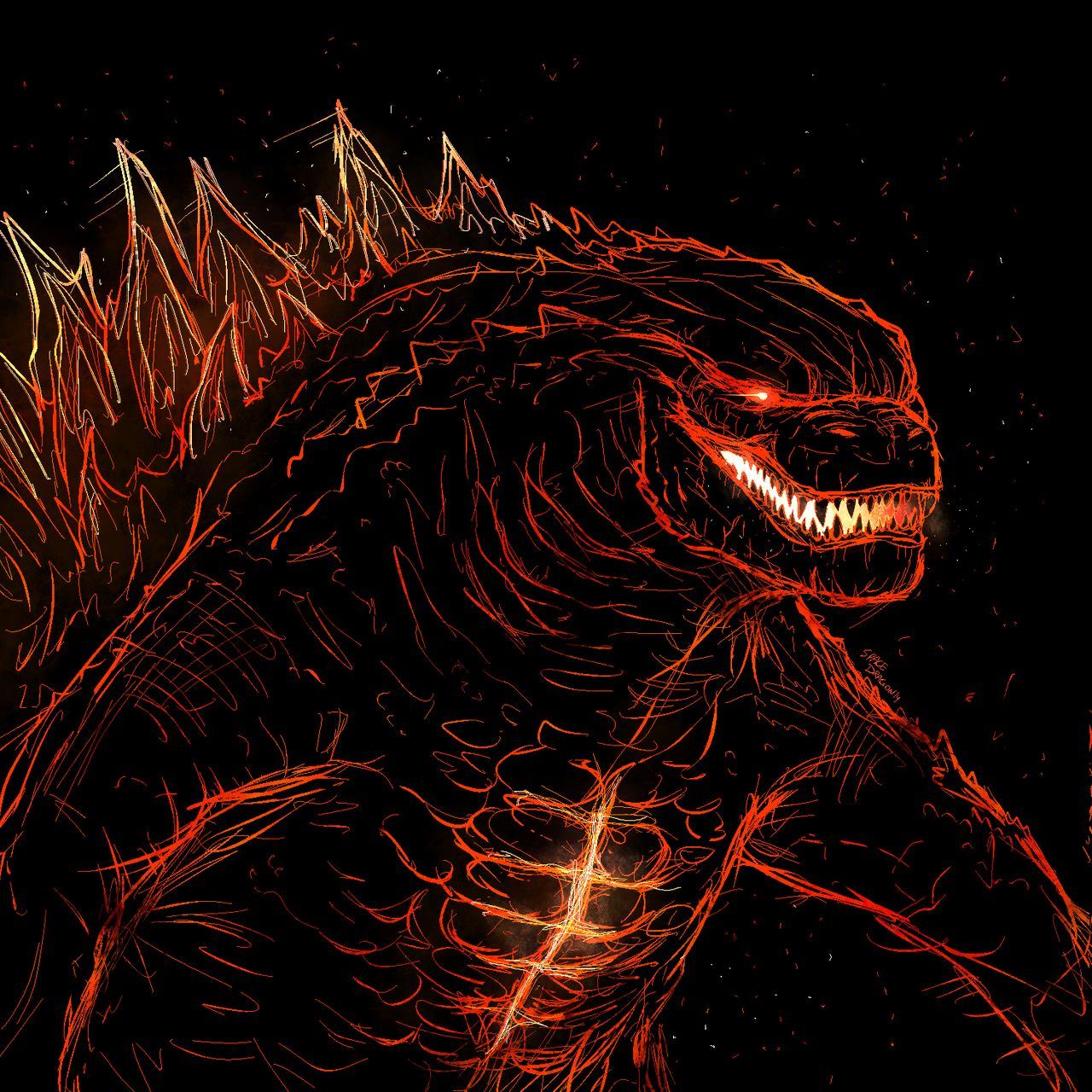 Burning Godzilla Wallpapers