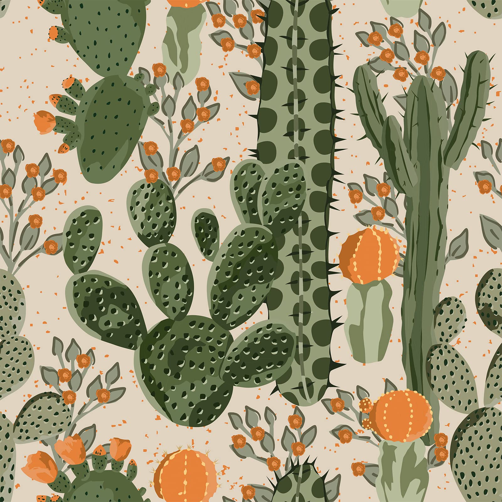 Cactus Print Wallpapers