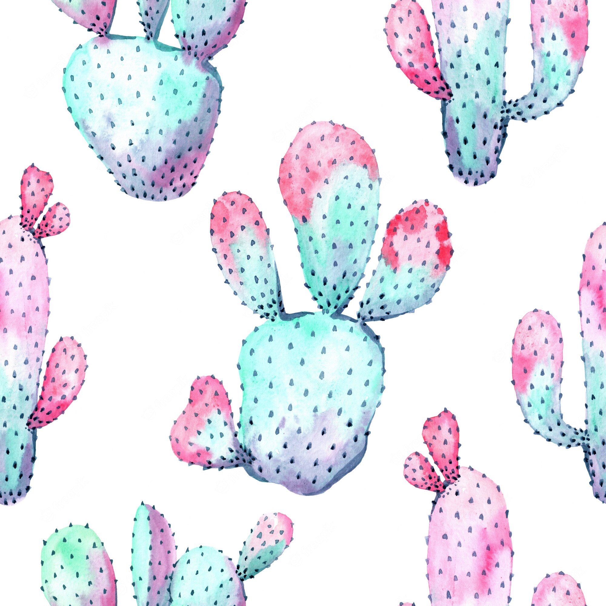 Cactus Print Wallpapers