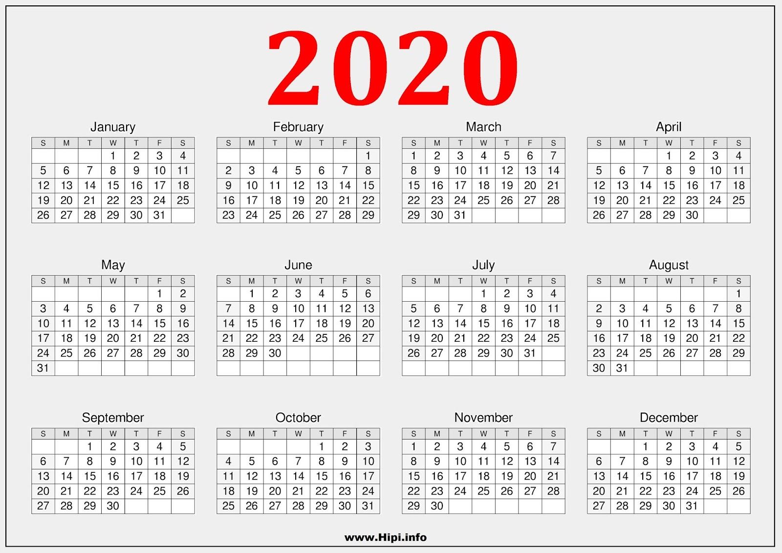 Calendar 2020 Wallpapers