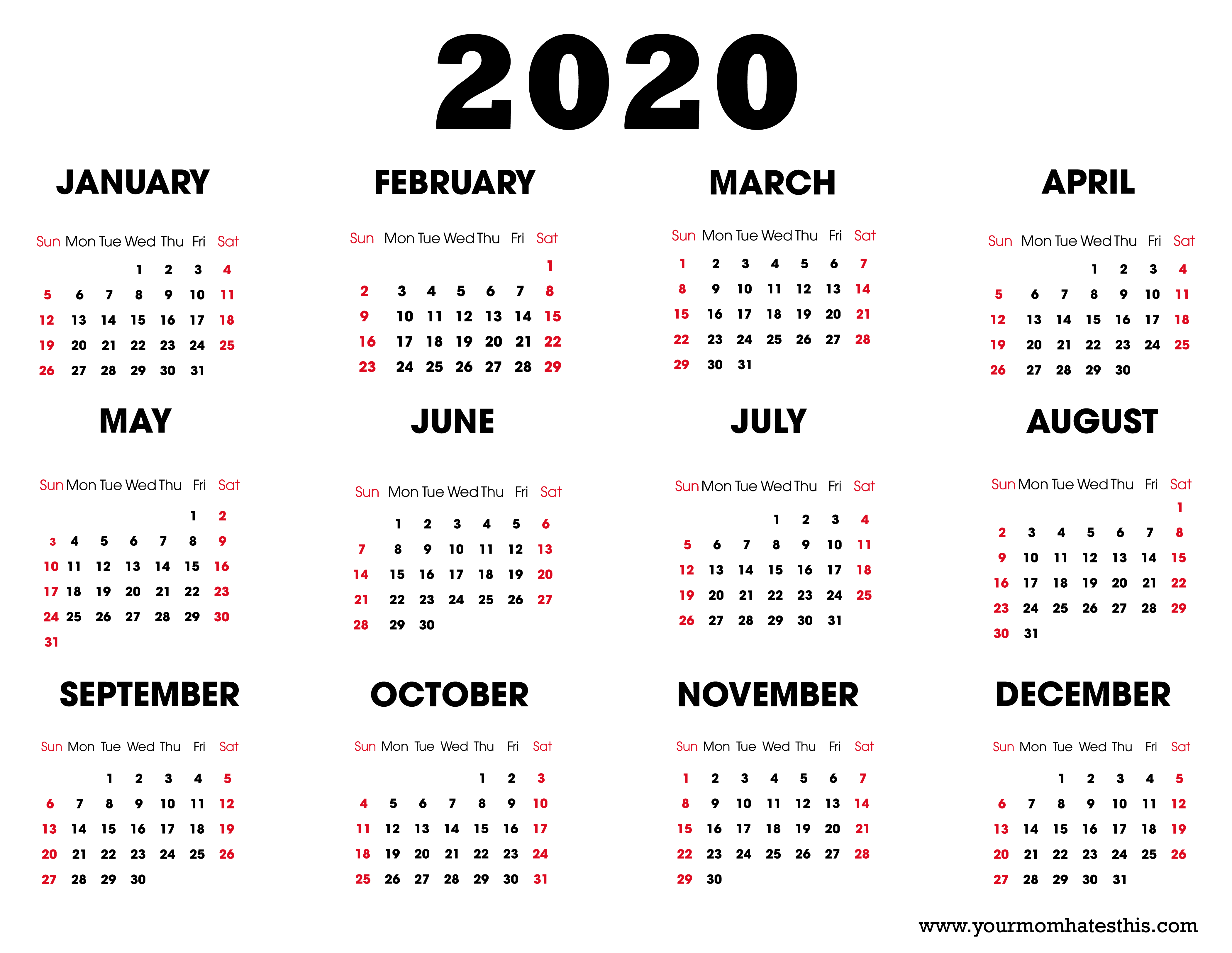 Calendar 2020 Wallpapers