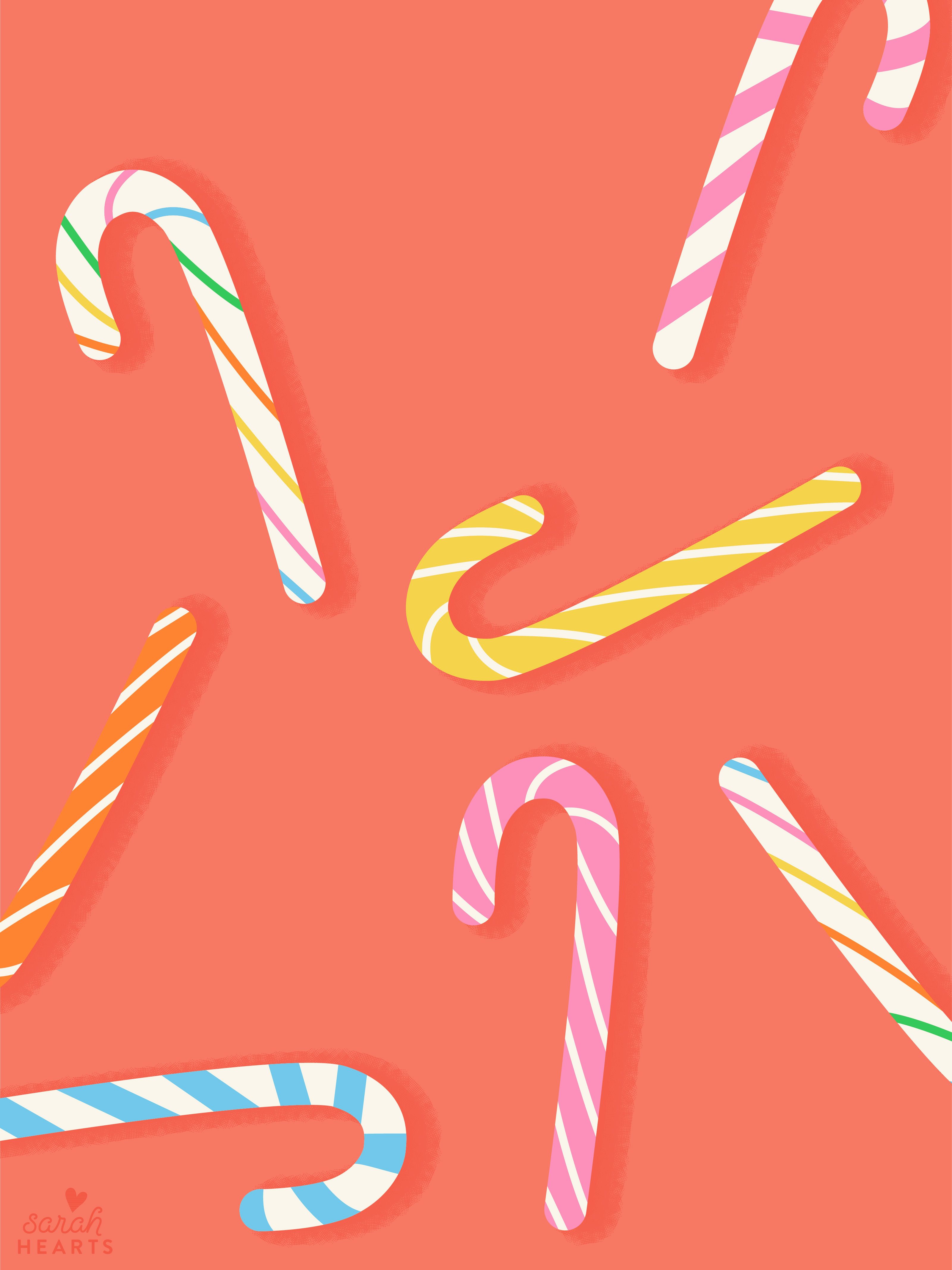 Candy Cane Aesthetic Wallpapers