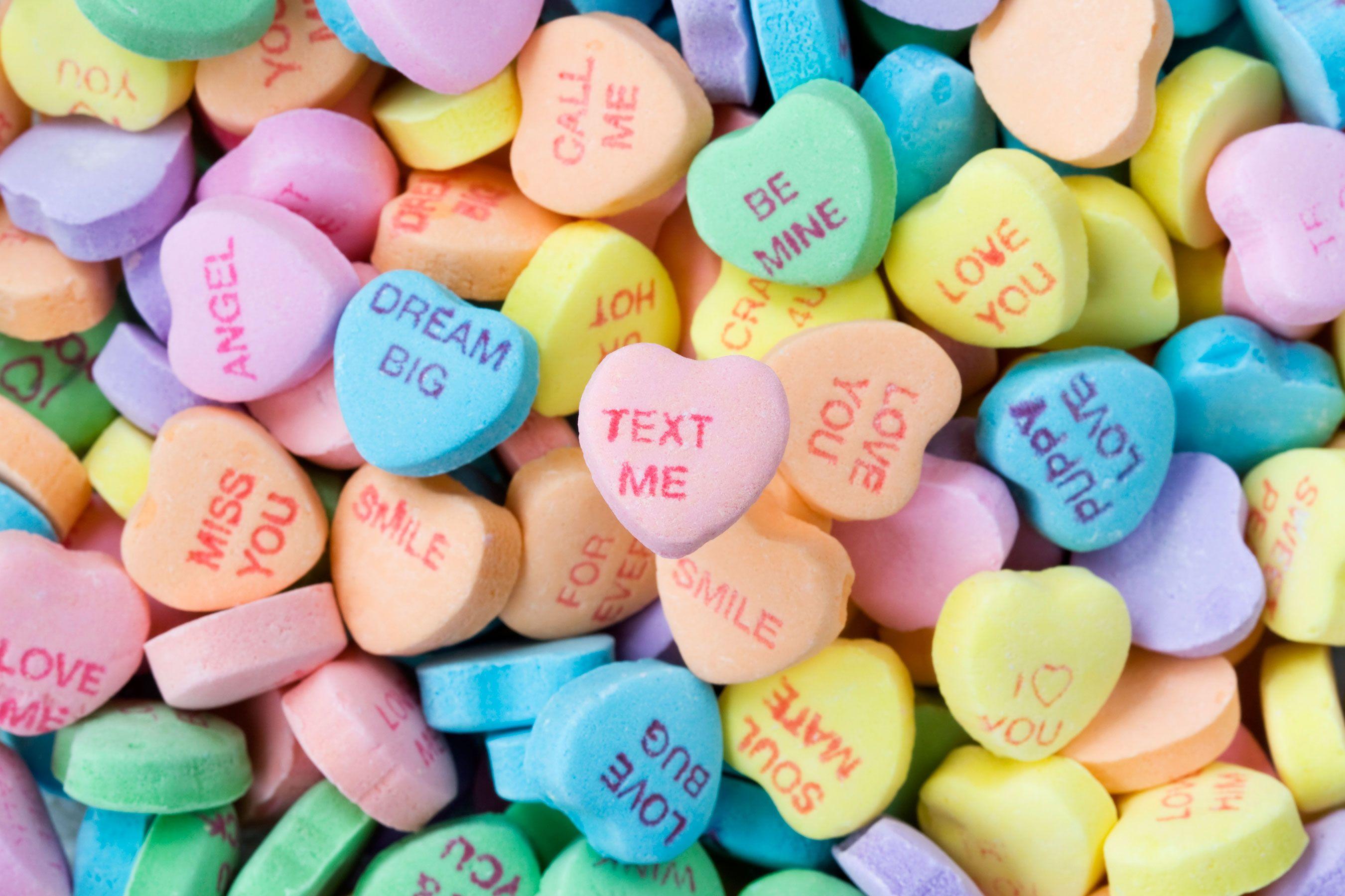 Candy Hearts Wallpapers