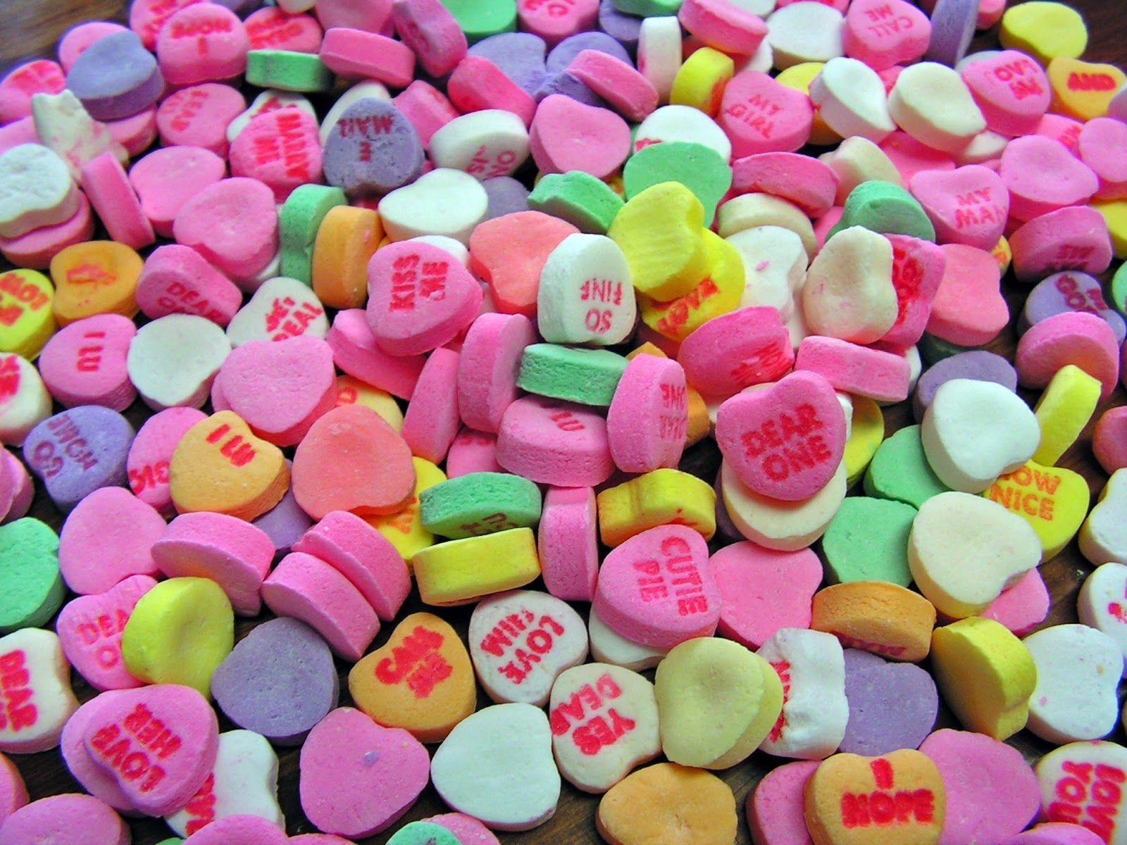 Candy Hearts Wallpapers