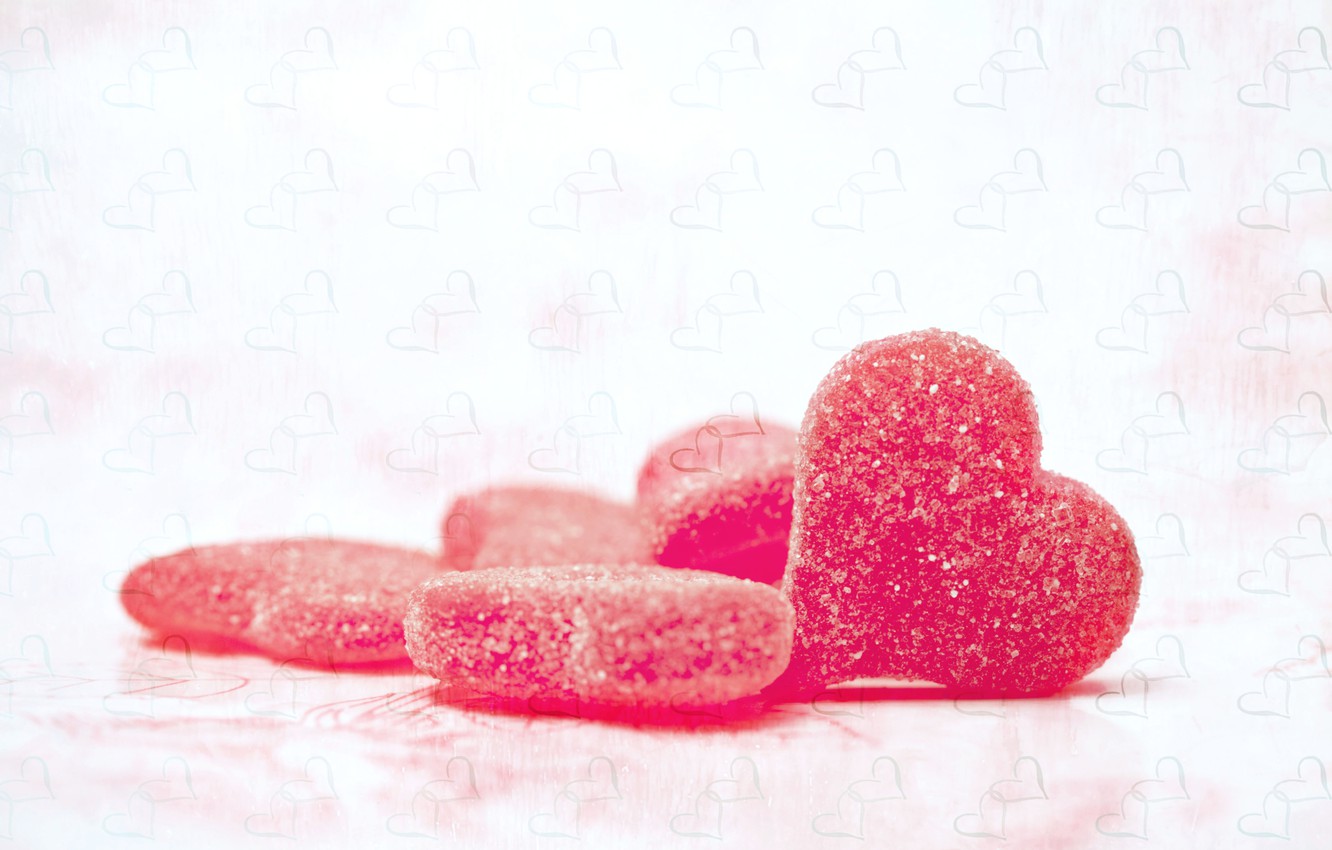 Candy Hearts Wallpapers