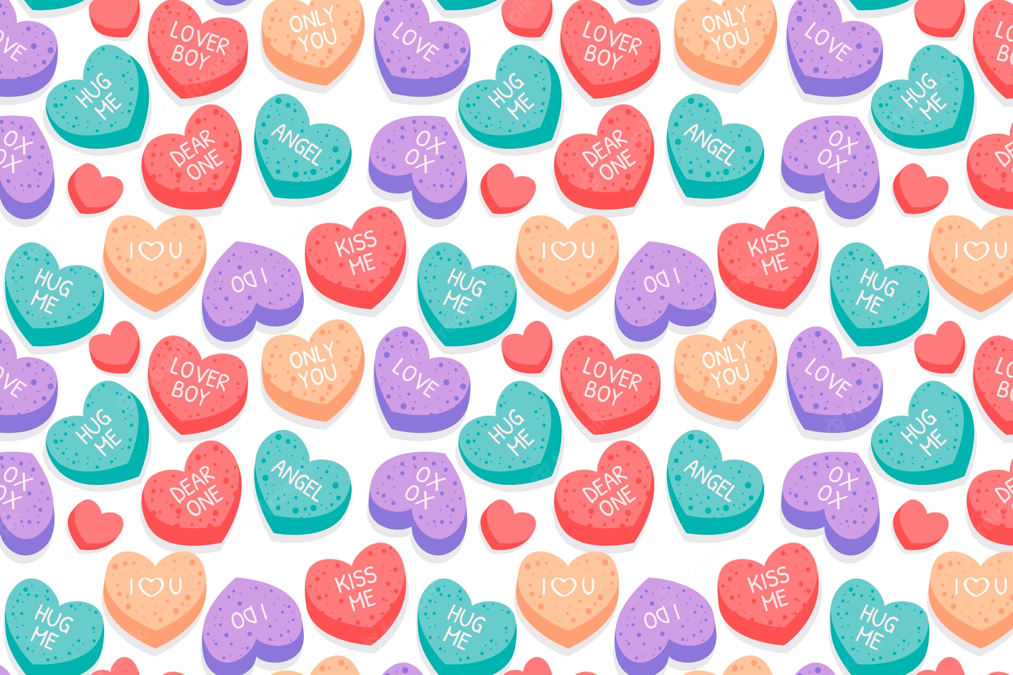 Candy Hearts Wallpapers