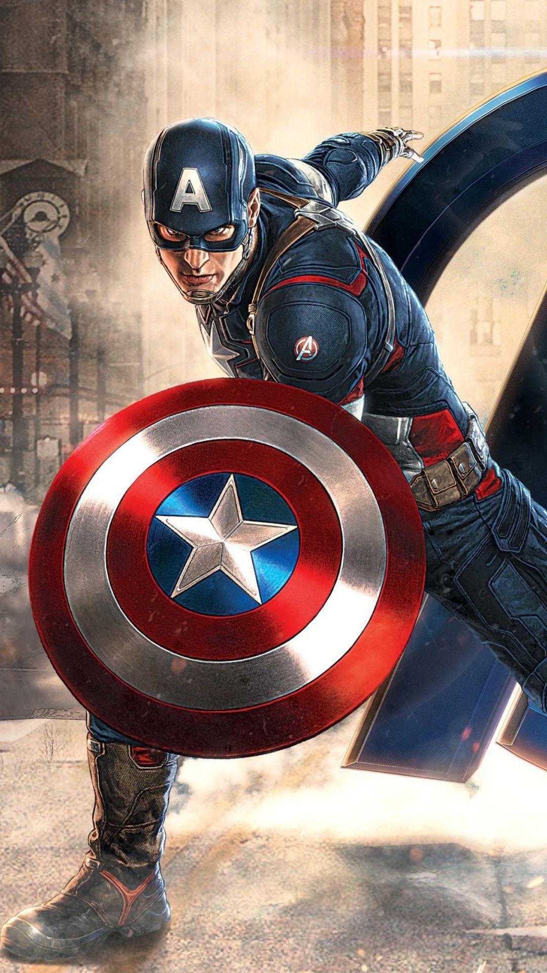 Captain America Cracked Screen Wallpapers