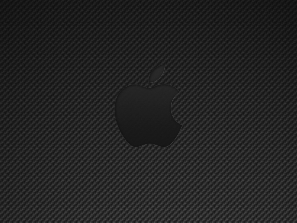 Carbon Fiber Apple Logo Wallpapers