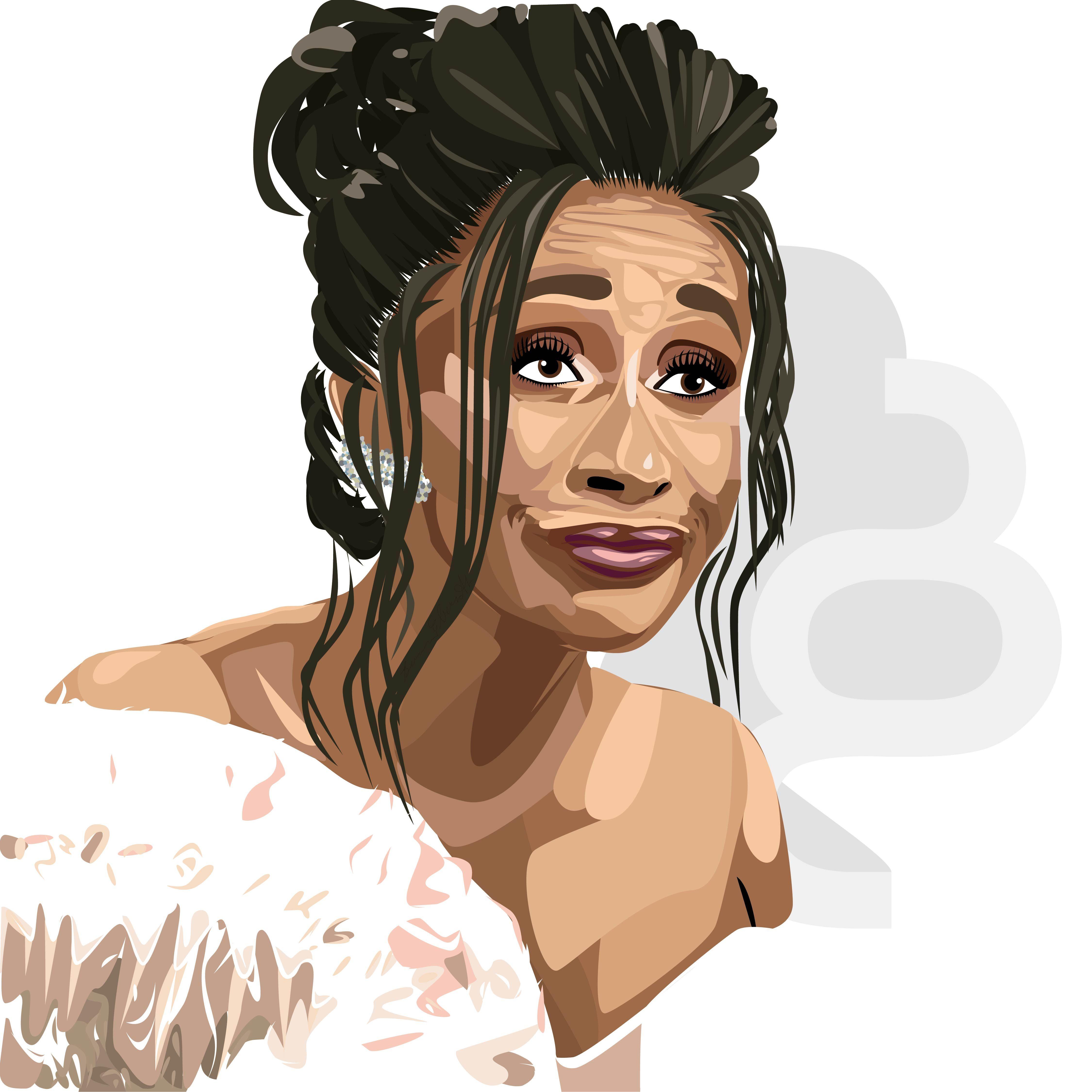 Cardi B Cartoon Wallpapers