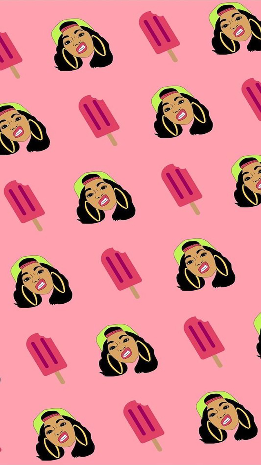 Cardi B Cartoon Wallpapers