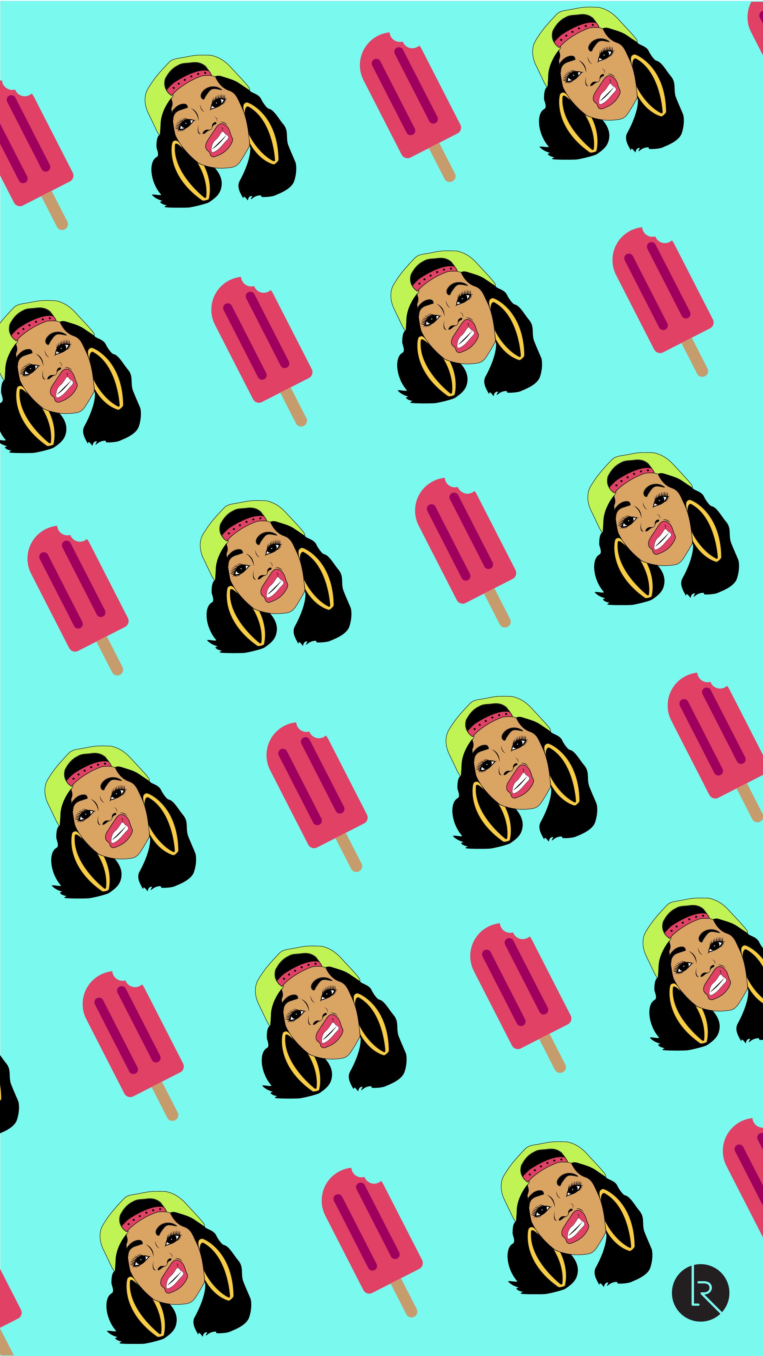 Cardi B Cartoon Wallpapers