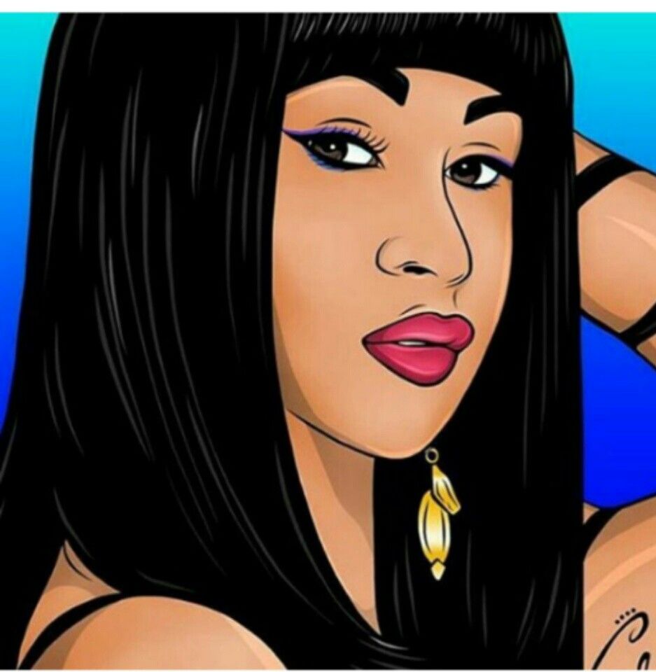 Cardi B Cartoon Wallpapers