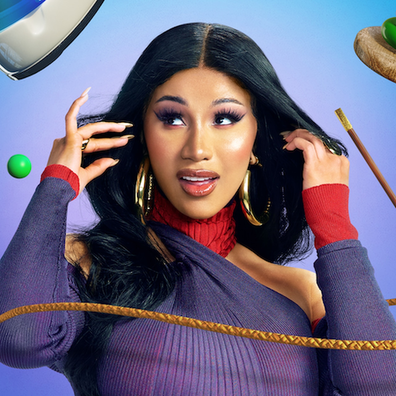 Cardi B Cartoon Wallpapers