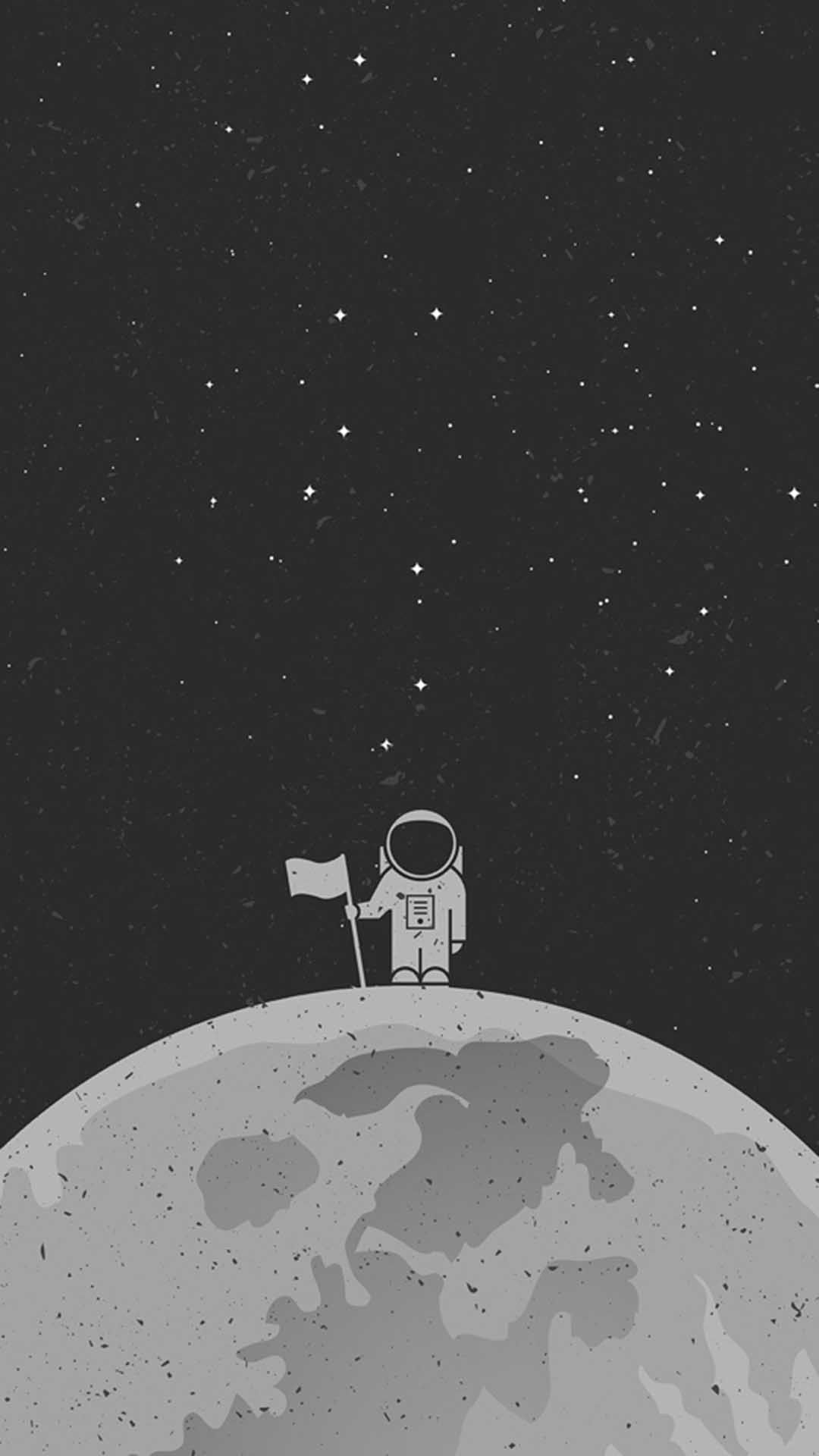 Cartoon Astronaut Floating Wallpapers