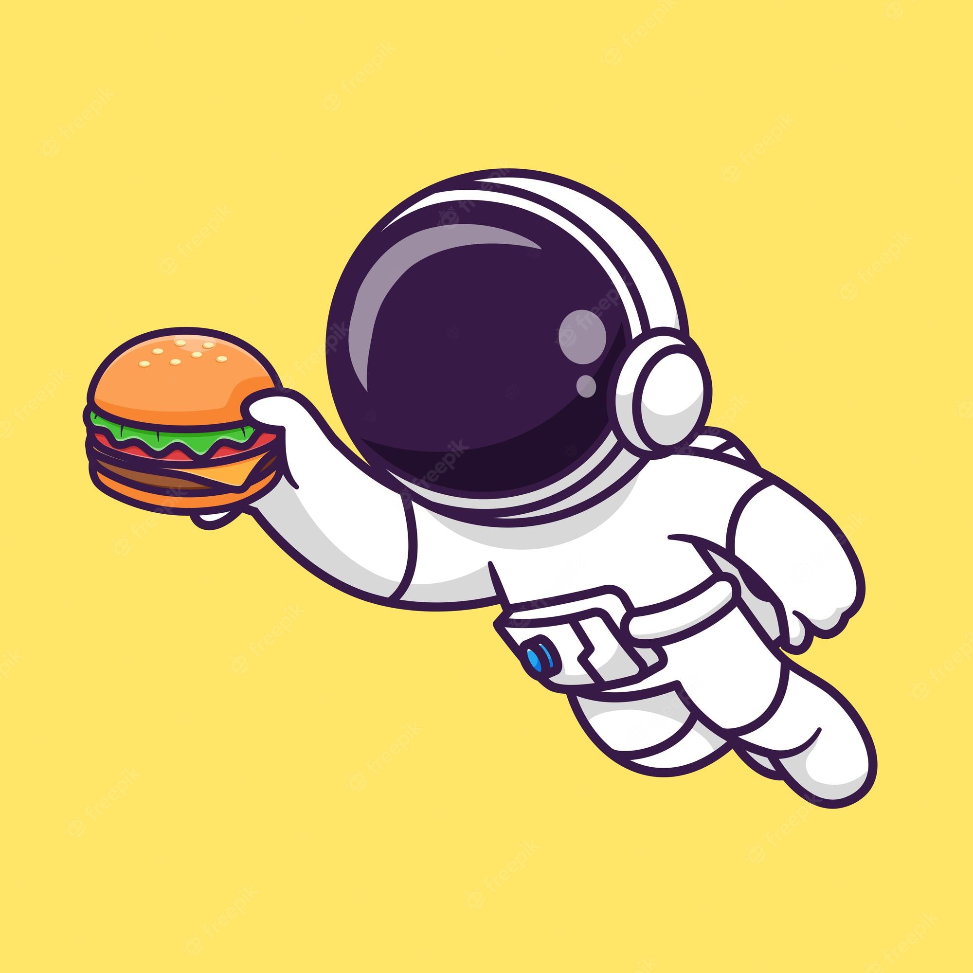 Cartoon Astronaut Floating Wallpapers