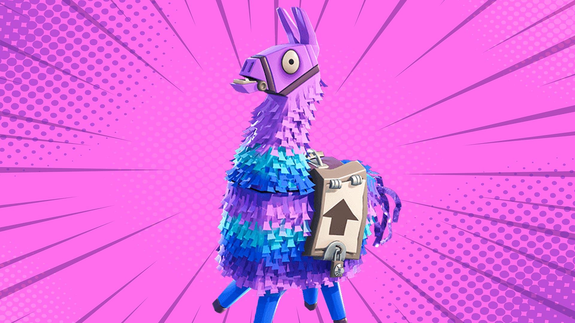 Cartoon Fortnite Llama Wallpapers