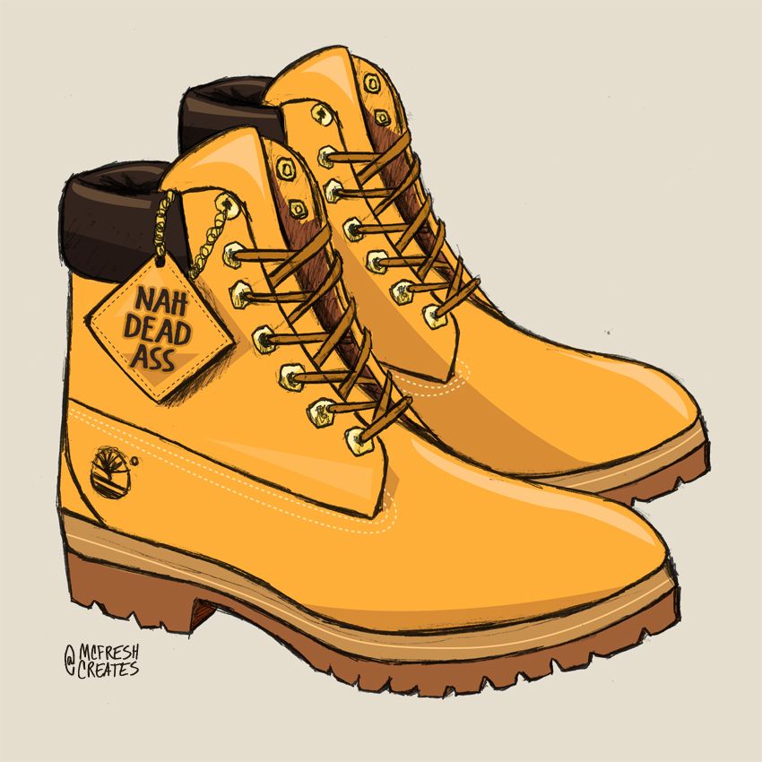 Cartoon Timberland Boots Wallpapers