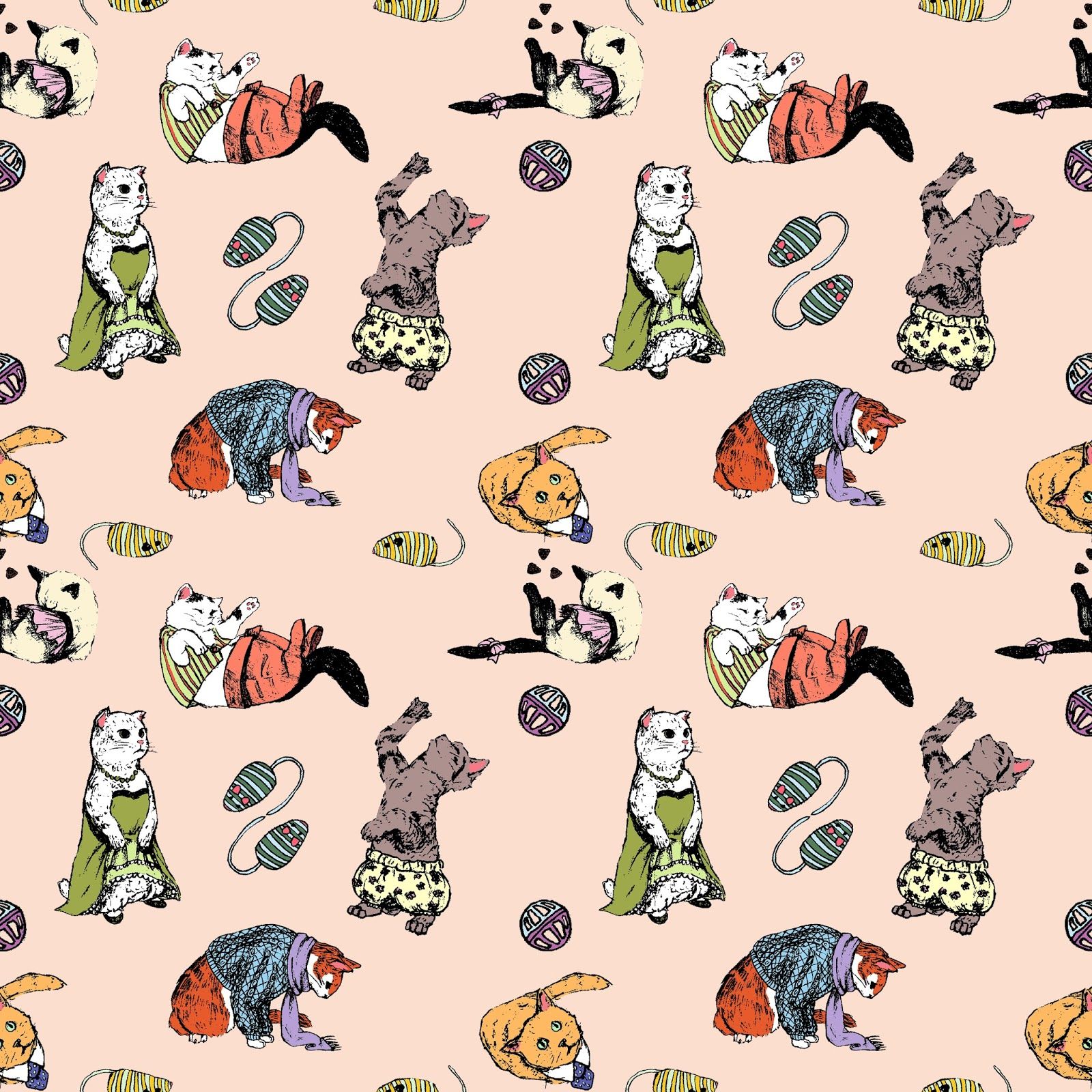 Cat Print Wallpapers