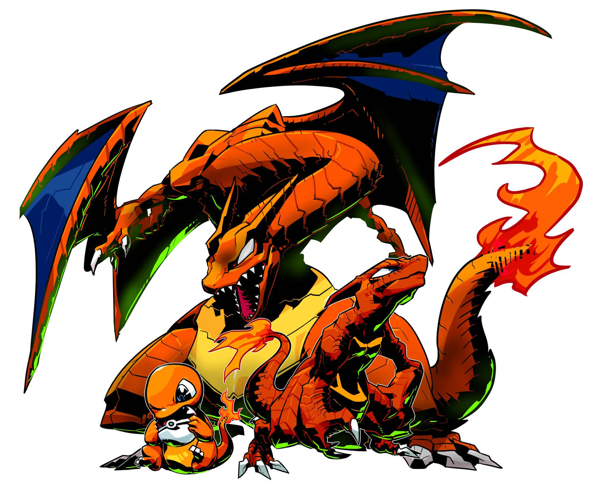 Charmander Charmeleon Charizard Wallpapers