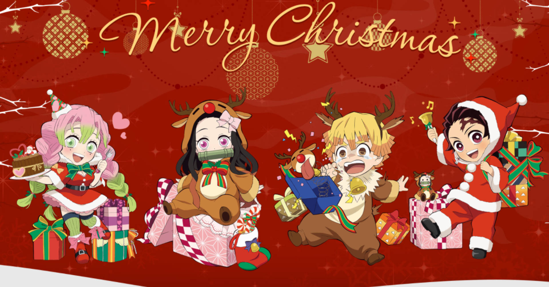 Chibi Anime Christmas Wallpapers
