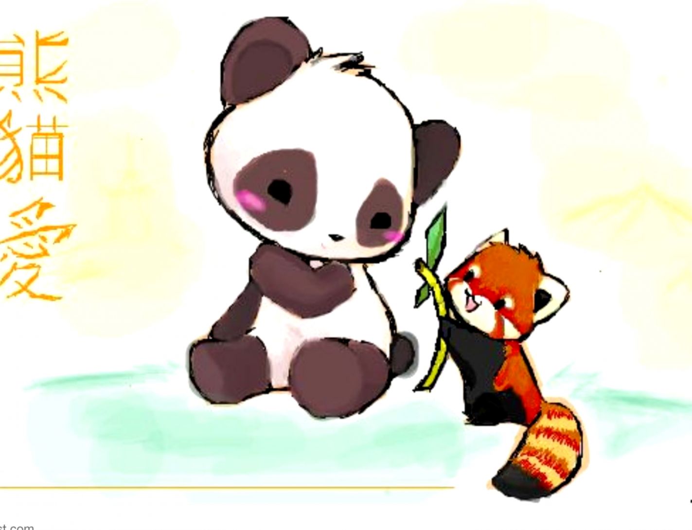 Chibi Kawaii Panda Wallpapers