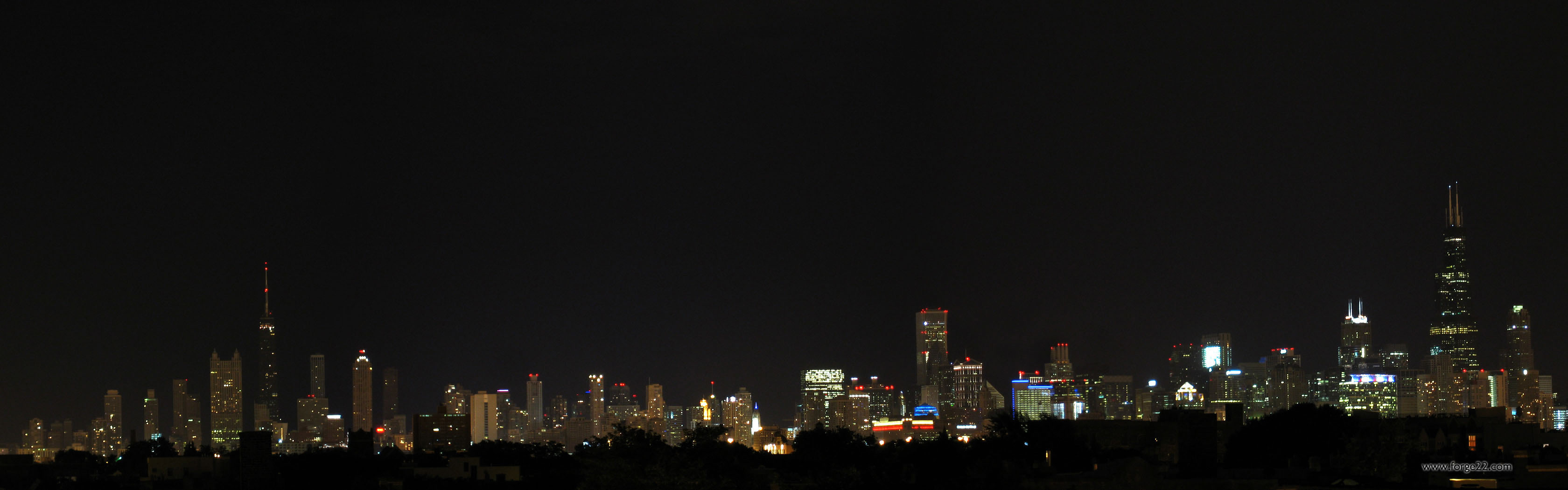 Chicago Skyline Triple Monitor Wallpapers