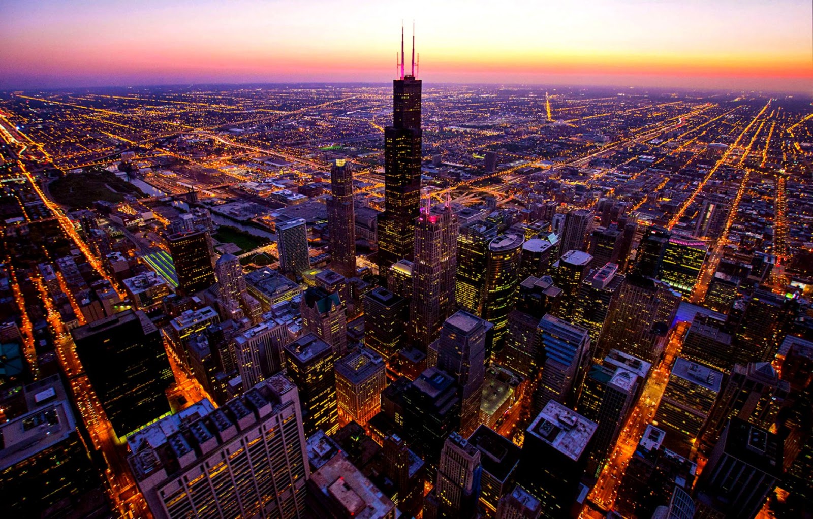 Chicago Sunset Wallpapers