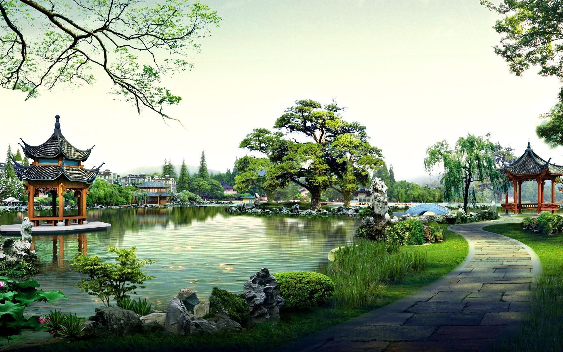 Chinese Garden Wallpapers