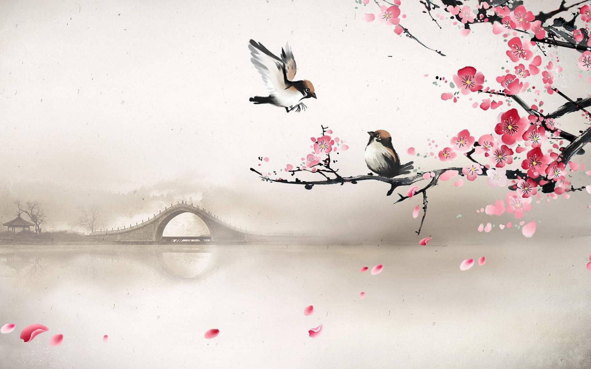 Chinese Water Colors Wallpapers