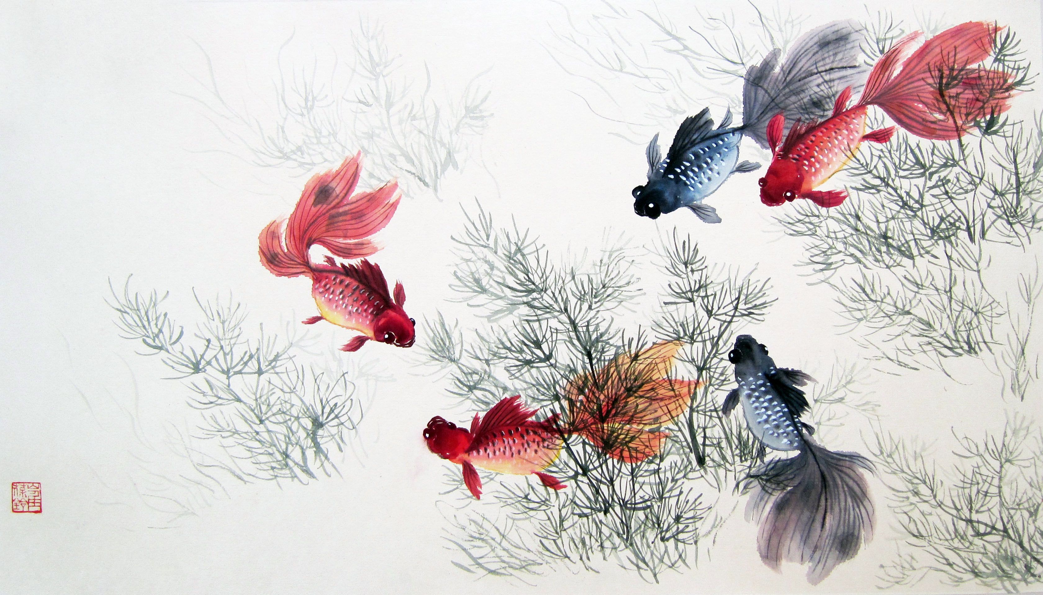 Chinese Water Colors Wallpapers