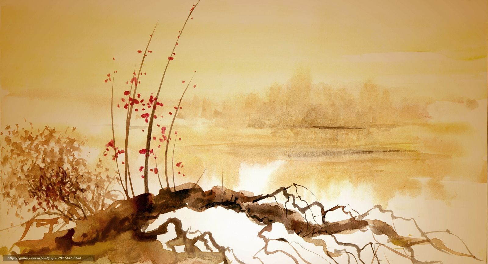 Chinese Water Colors Wallpapers