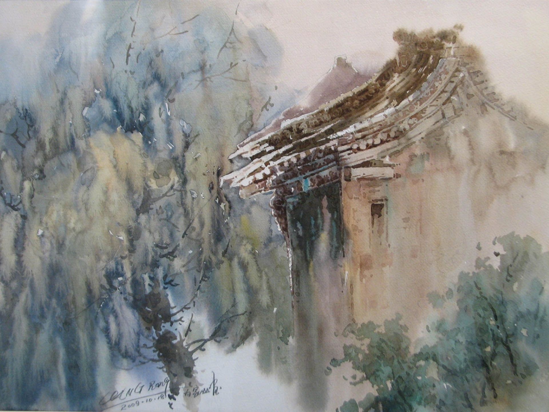 Chinese Water Colors Wallpapers