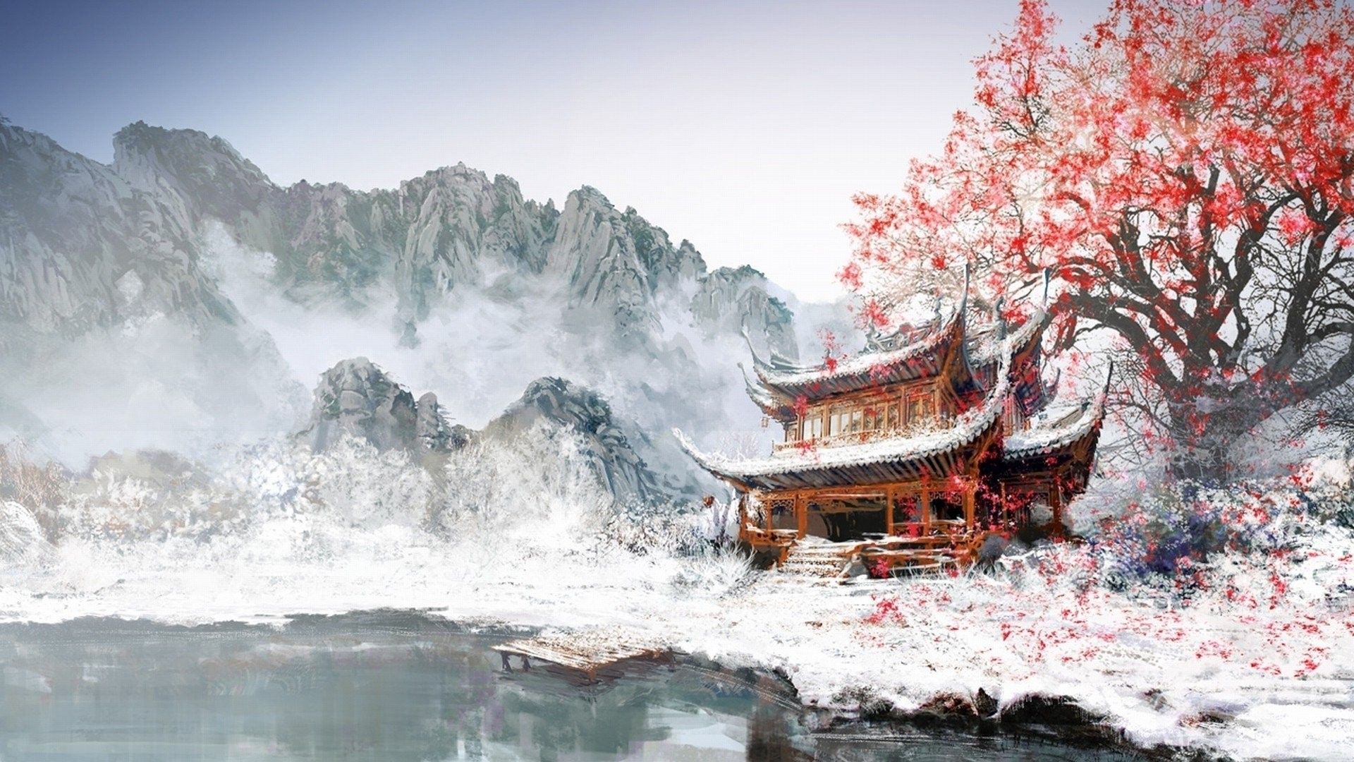 Chinese Water Colors Wallpapers