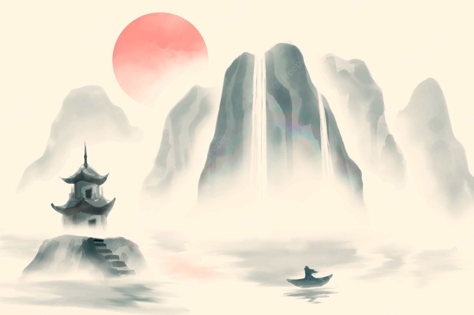 Chinese Water Colors Wallpapers