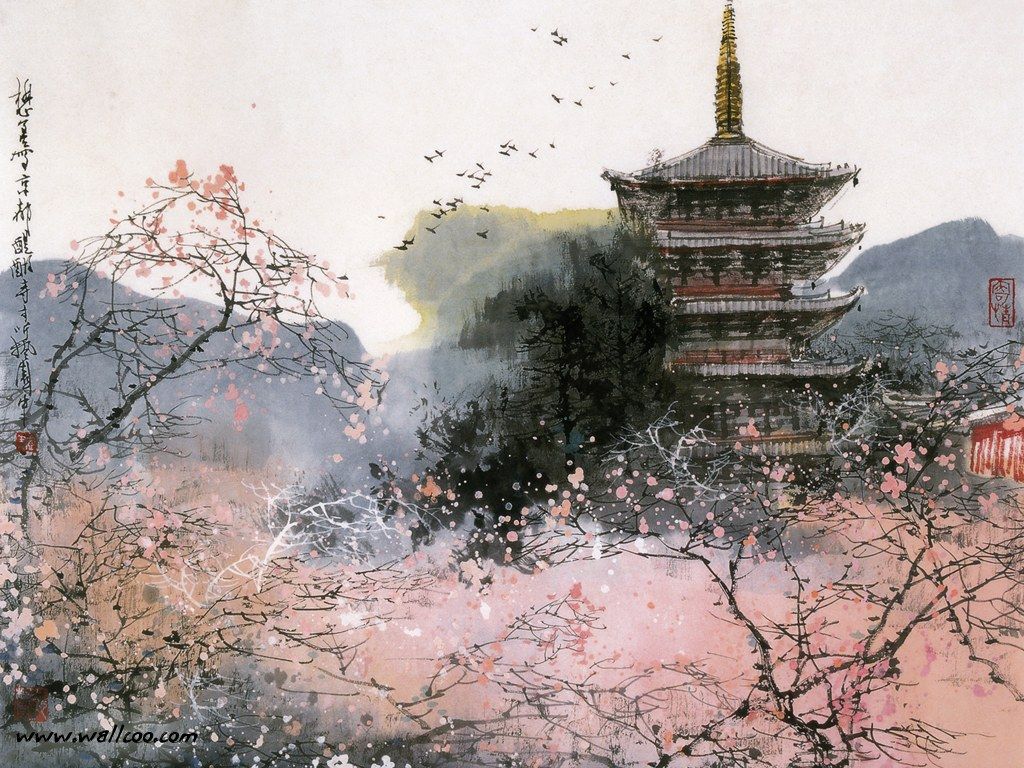 Chinese Water Colors Wallpapers