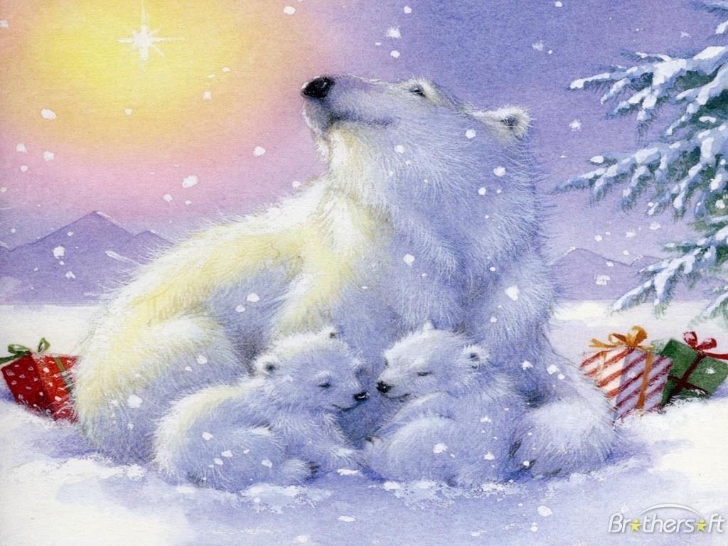 Christmas Polar Bear Wallpapers