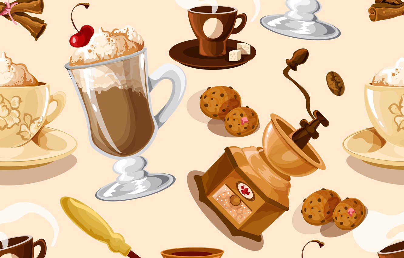 Coffee Pattern Wallpapers