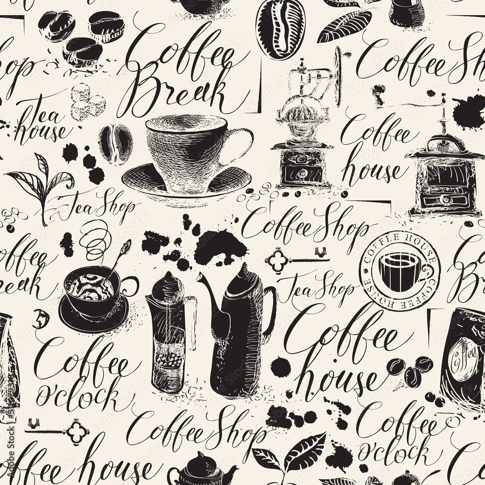 Coffee Pattern Wallpapers