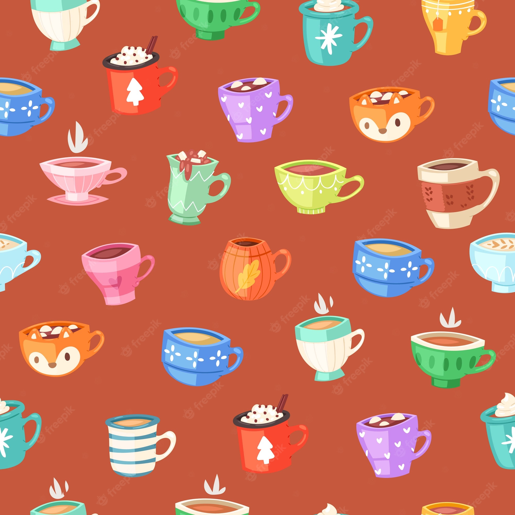 Coffee Pattern Wallpapers